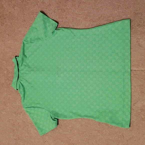 Nike Golf Women's Green Geometric Print Shirt - Picture 2 of 12